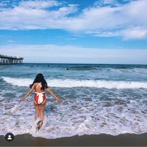 AlbionFit Bow One-Piece Swimsuit